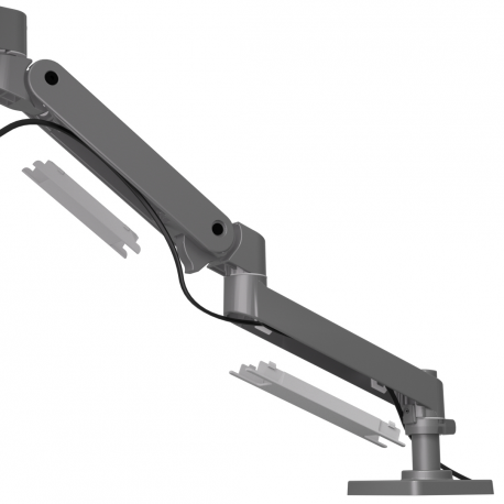 Ergotron LX Pro - Mounting kit (articulating arm) - modular - for LCD display - dark grey - screen size: up to 34" - desk-mountable - 2
