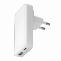 dbramante1928 re-charge Pro - Power adapter - slim - 65 Watt - 2 output connectors (24 pin USB-C, USB) - white