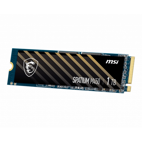 MSI SPATIUM M450 - SSD - 1 TB - internal - M.2 2280 - PCIe 4.0 x4 (NVMe) - 4