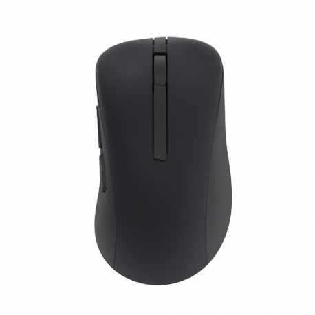 ASUS MD102 - Mouse - ergonomic - optical - 5 buttons - wireless - Bluetooth, 2.4 GHz - USB wireless receiver - dark grey - 0