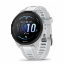 Garmin Forerunner 165 - Mist grey - sport watch with band - silicone - whitestone - wrist size: 126-203 mm - display 1.2" - 4 GB - Bluetooth, ANT+ - 39 g