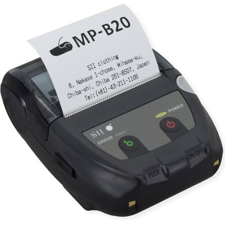 Seiko Instruments MP-B20 - Label printer - thermal line - Roll (5.8 cm) - up to 80 mm / sec - USB, Bluetooth - tear bar - 1
