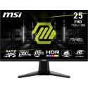 MSI MAG 255XF - LED monitor - gaming - 25" (24.5" viewable) - 1920 x 1080 Full HD (1080p) @ 300 Hz - Fast IPS - 250 cd / m² - 1000:1 - 0.5 ms - 2xHDMI, DisplayPort - metallic black