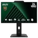 MSI PRO MP242PMG - LCD monitor - 24" (23.8" viewable) - 1920 x 1080 Full HD (1080p) @ 120 Hz - IPS - 300 cd / m² - 1500:1 - 1 ms - HDMI, VGA, DisplayPort - speakers