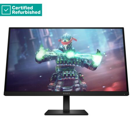 OMEN by HP 27k - LED monitor - gaming - 27" - 3840 x 2160 4K @ 144 Hz - IPS - 400 cd/m² - 1000:1 - DisplayHDR 400 - 1 ms - 2xHDMI, DisplayPort, USB-C - speakers - black stand - remarketed - 0