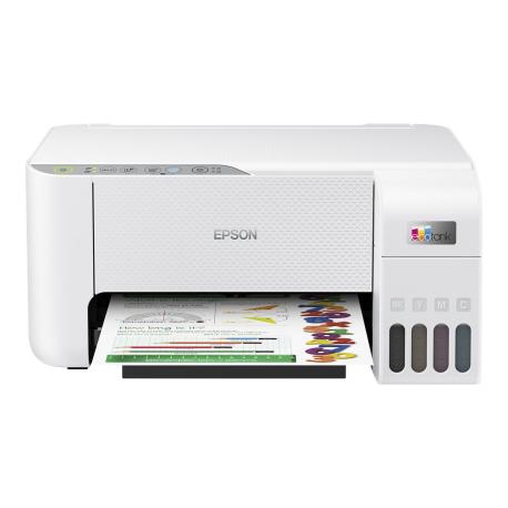 Epson EcoTank L3276 - Multifunction printer - colour - ink-jet - ITS - A4 / Legal (media) - up to 10 ppm (printing) - 100 sheets - USB, Wi-Fi - white - 0