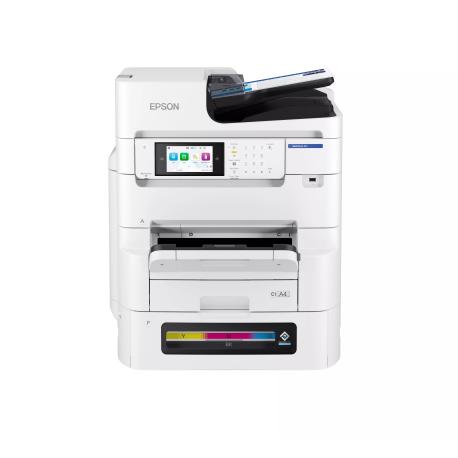 Epson WorkForce Pro EM-C8101RDWF - Multifunction printer - colour - ink-jet - A3 (media) - up to 22 ppm (copying) - up to 26 ppm (printing) - 400 sheets - 33.6 Kbps - USB 2.0, USB 2.0 host, Gigabit LAN, Wi-Fi(ac) - 0