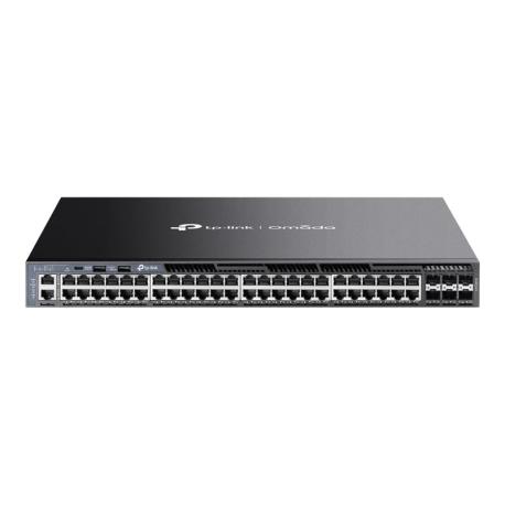 TP-Link Omada SG6654X V1 - Switch - L3 - Managed - 48 x 10 / 100 / 1000 + 6 x 10Gb Ethernet SFP+ - front to back airflow - rack-mountable - 1