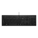 HP 125 - Keyboard - 100% - full size - USB - QWERTY - International English - black