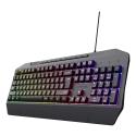 Trust GXT 836 Evocx - Keyboard - illuminated - full size - backlit - USB - QWERTY - US - black