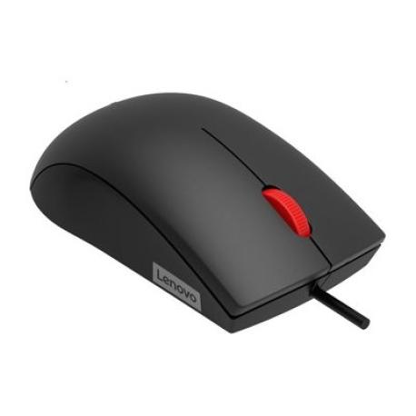 Lenovo 120 - Mouse - optical LED - 3 buttons - wired - USB - black - 0