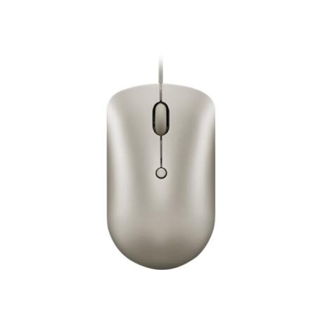 Lenovo 540 - Mouse - compact - optical - 4 buttons - wired - sand - retail - 0