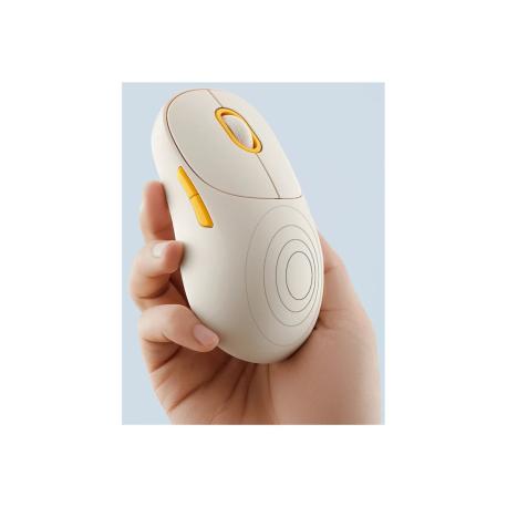 Xiaomi Wireless Mouse Lite 3 - Mouse - ergonomic - optical - 5 buttons - wireless - 2.4 GHz, Bluetooth - USB wireless receiver - white - 0