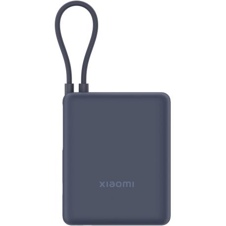 Xiaomi - Power bank - integrated cable - 10000 mAh - 36.5 Wh - 33 Watt - 3 A - Fast Charge - 2 output connectors (24 pin USB-C, USB) - 0
