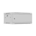 Lanberg WF01 Series - Rack cabinet - 600x450, flat pack, with metal door - wall mountable - grey, RAL7035 - 4U - 19"