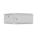 Lanberg WF01 Series - Rack cabinet - 600x600, flat pack, with metal door - wall mountable - grey, RAL7035 - 4U - 19"