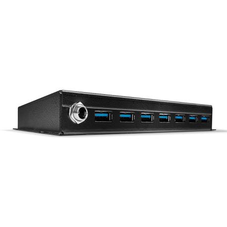 Lindy 7 Port Industrial USB 3.0 Hub - Hub - 7 x SuperSpeed USB 3.0 - desktop - 0