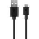 goobay - USB cable - Micro-USB Type B male to USB male - 1 m