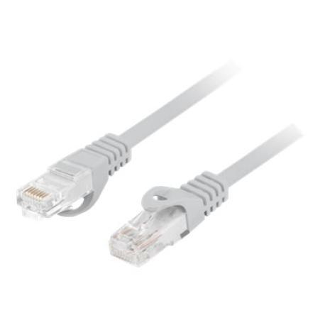 Lanberg PCU6-10CU - Patch cable - RJ-45 (M) to RJ-45 (M) - 1 m - 5.4 mm - UTP - CAT 6 - halogen-free, molded, snagless - grey - for P / N: PPS6-0024-S, PPS6-1024-S, PPU6-1024-B, PPU6-1024-S, PPU6-9012-B, PPU6-9012-S - 0