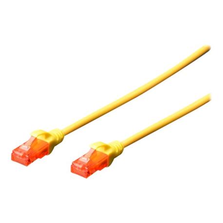 Digitus Patch cord | CAT 6 U-UTP | AWG 26/7 | Cable length: 2 m | Yellow - 0