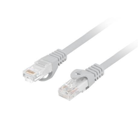 Lanberg PCU6-10CU - Patch cable - RJ-45 (M) to RJ-45 (M) - 2 m - 5.4 mm - UTP - CAT 6 - halogen-free, molded, snagless - grey - for P / N: PPS6-0024-S, PPS6-1024-S, PPU6-1024-B, PPU6-1024-S, PPU6-9012-B, PPU6-9012-S - 0