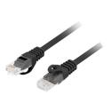 Lanberg - Patch cable - RJ-45 (M) to RJ-45 (M) - 5 m - 5.4 mm - UTP - CAT 6 - halogen-free, molded, snagless - black - for P / N: PPS6-0024-S, PPS6-1024-S, PPU6-1024-B, PPU6-1024-S, PPU6-9012-B, PPU6-9012-S