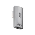 goobay - USB adapter - 24 pin USB-C (F) to 24 pin USB-C (M) angled - USB4 - 48 V - 5 A - 8K60Hz support - silver