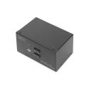 DIGITUS DS-12860 - KVM / audio / USB switch - 2 x KVM / audio / USB - 1 local user - desktop