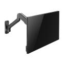 LogiLink - Mounting kit (wall mount) - for monitor / curved monitor (Gas Spring) - plastic, aluminium, steel - black - screen size: 17"-32"