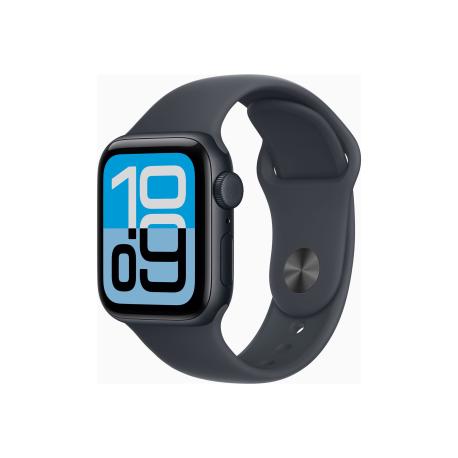 Apple Watch SE 3 (GPS + Cellular) - 40 mm - midnight aluminium - smart watch with sport band - fluoroelastomer - midnight - band size: S/M - 64 GB - LTE, Wi-Fi 4, Bluetooth - 5G - 26.4 g - 0