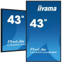 iiyama ProLite LH4341UHS-B2 - 43" Diagonal Class (42.5" viewable) LED-backlit LCD display - digital signage - 4K UHD (2160p) 3840 x 2160 - black, glossy