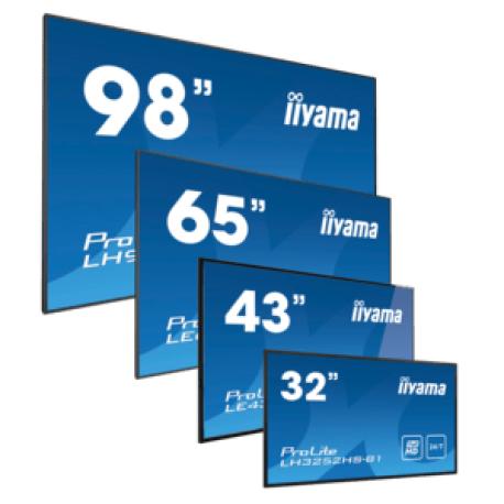 iiyama ProLite LH5041UHS-B2AG - 50" Diagonal Class LED-backlit LCD display - digital signage - with built-in SoC media player - 4K UHD (2160p) 3840 x 2160 - black, glossy - 0