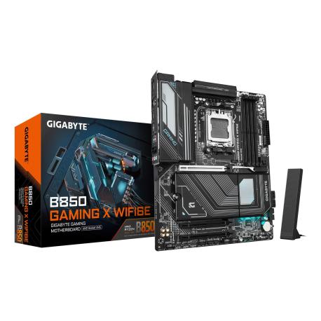 Gigabyte B850 GAMING X WIFI6E - Motherboard - ATX - Socket AM5 - AMD B850 Chipset - USB-C 3.2 Gen 2x2, USB-C 3.2 Gen2, USB 3.2 Gen 2, USB 3.2 Gen 1 - Wi-Fi 6E, Bluetooth, 2.5 Gigabit LAN - onboard graphics (CPU required) - HD Audio (8-channel) - 0