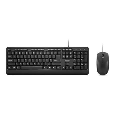 Lenovo 160 Wired Combo - Keyboard and mouse set - USB - QWERTY - US - black - 0