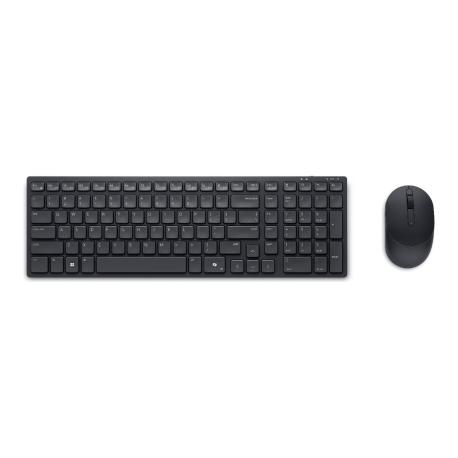 Dell Pro Compact Silent Keyboard and Mouse KM555 - Keyboard and mouse set - wireless - 2.4 GHz, Bluetooth 5.1 - QWERTY - Ukrainian - with 3 years Advanced Exchange Service - 0