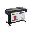 HP DesignJet T650 - 36" large-format printer - colour - ink-jet - A0, ANSI D, Roll (91.4 cm x 45.7 m) - 2400 x 1200 dpi - up to 0.42 min/page (mono) / up to 0.42 min/page (colour) - capacity: 1 roll - Gigabit LAN, USB 2.0, Wi-Fi(n) - cutter