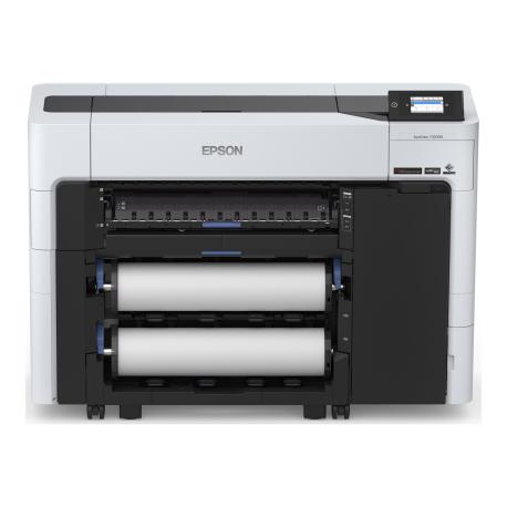 Epson SureColor SC-T3700E - 24" large-format printer - colour - ink-jet - Roll (61 cm) - 2400 x 1200 dpi - 2.64 pin - up to 130 sq.m / hour (mono)  /  up to 130 sq.m / hour (colour) - USB, Gigabit LAN, Wi-Fi - cutter - 0