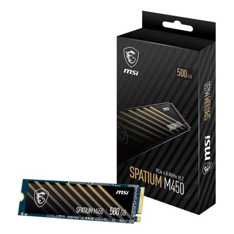 SSD PCIE G4 M.2 NVME 500GB/SPAT. M450 S78-440K380-P83 MSI - 0