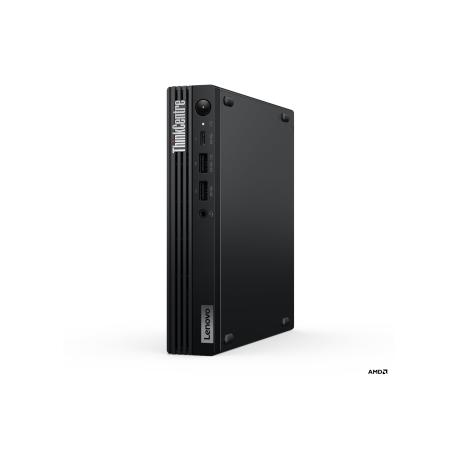 Lenovo ThinkCentre M75q Gen 5 12RQ - Tiny Ryzen 5 8500GE / up to 5 GHz - RAM 16 GB - SSD 512 GB - TCG Opal Encryption 2, NVMe - Radeon 740M - Gigabit Ethernet, Bluetooth 5.3, IEEE 802.11ax (Wi-Fi 6) - Win 11 Pro - monitor: none - keyboard: English - Europe - black - Lenovo TopSeller - with 3 Years Lenovo Onsite Support, CO2 Offset 0.5 ton (2nd Gen) - 0