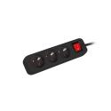 Lanberg - Power strip - input: CEE 7 / 7 - output connectors: 3 (CEE 7 / 5) - 1.5 m - black