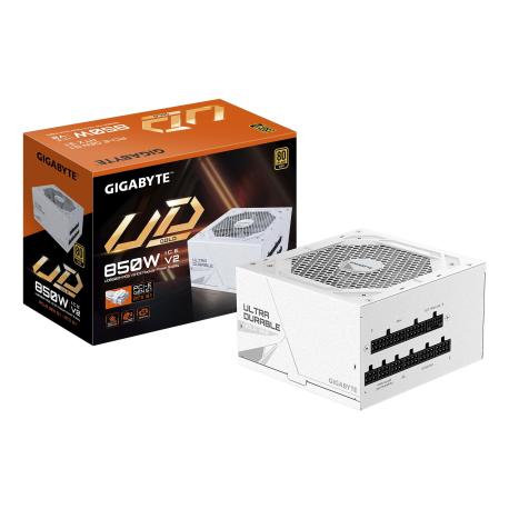Gigabyte UD850GM PG5 V2 ICE - Power supply (internal) - ATX12V 3.1 /  EPS12V - 80 PLUS Gold - AC 100-240 V - 850 Watt - active PFC - 0