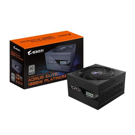 AORUS ELITE AE1000PM PG5 - Power supply (internal) - ATX12V 3.0 /  EPS12V - 80 PLUS Platinum - AC 100-240 V - 1000 Watt - active PFC - 0