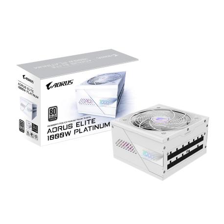 AORUS ELITE AE1000PM PG5 ICE - Power supply (internal) - ATX12V 3.0 /  EPS12V - 80 PLUS Platinum - AC 100-240 V - 1000 Watt - active PFC - 0