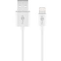 goobay - Lightning cable - Lightning (M) to USB (M) - 1 m - white - for Apple iPad / iPhone / iPod (Lightning)