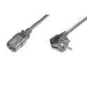 ASSMANN - Power cable - IEC 60320 C13 to CEE 7 / 7 (M) - AC 250 V - 5 m - 90° connector - black - Europe