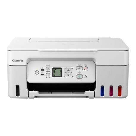 Canon PIXMA G3571 MegaTank - Multifunction printer - colour - ink-jet - refillable - Legal (216 x 356 mm) / A4 (210 x 297 mm) (original) - A4 / Legal (media) - up to 11 ipm (printing) - 100 sheets - USB 2.0, Wi-Fi(ac) - white - 0