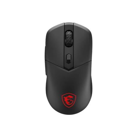MSI VERSA 300 - Mouse - ultra-lightweight - optical - 6 buttons - wireless, wired - 2.4 GHz, Bluetooth 5.3, USB - 0