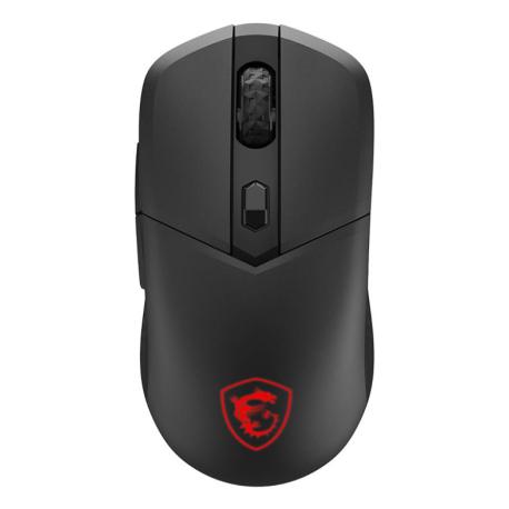 MSI VERSA 300 - Mouse - ultra-lightweight - optical - 6 buttons - wireless, wired - 2.4 GHz, Bluetooth 5.3, USB - 1