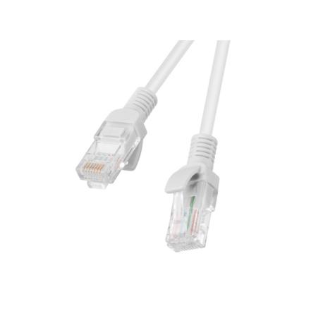 Lanberg - Patch cable - RJ-45 (M) to RJ-45 (M) - 1.5 m - UTP - CAT 5e - molded, snagless, stranded - grey, RAL 7035 - 0