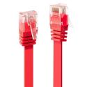 Lindy - Patch cable - RJ-45 (M) to RJ-45 (M) - 1 m - UTP - CAT 6 - molded, flat - red